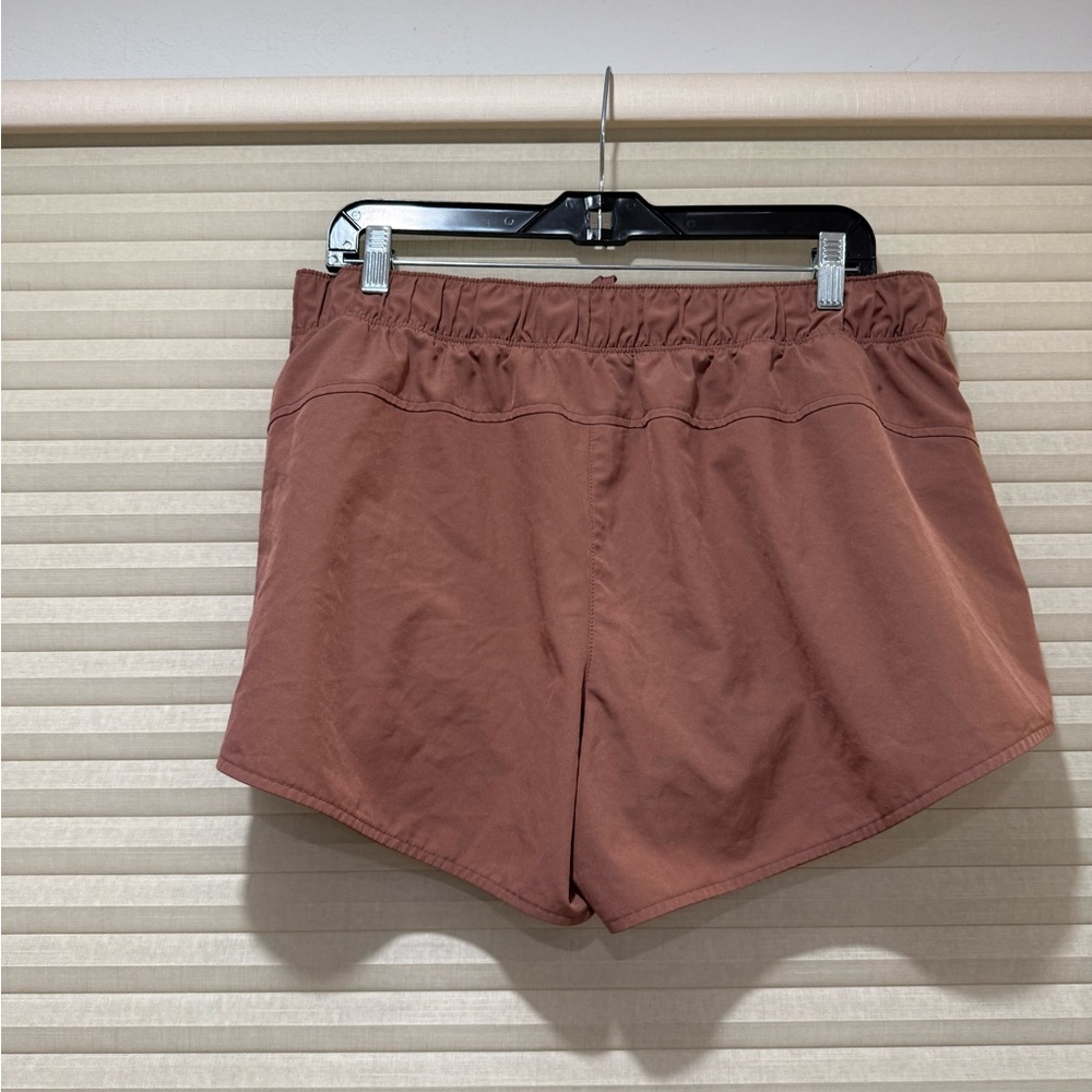 Women's Brown Running Shorts - Picture 2 of 4